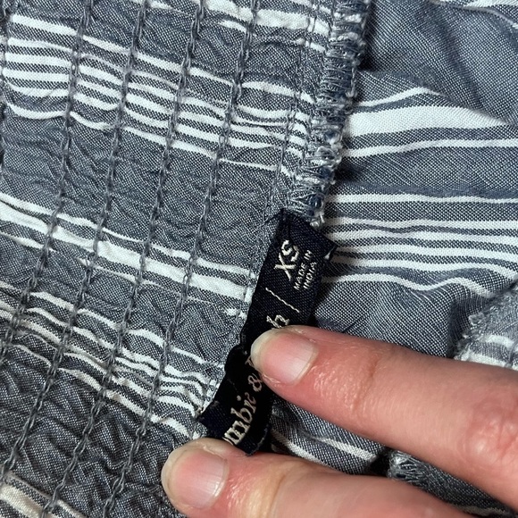 Blue and white striped wide leg Abercrombie & Fitch pants XS - Picture 5 of 8